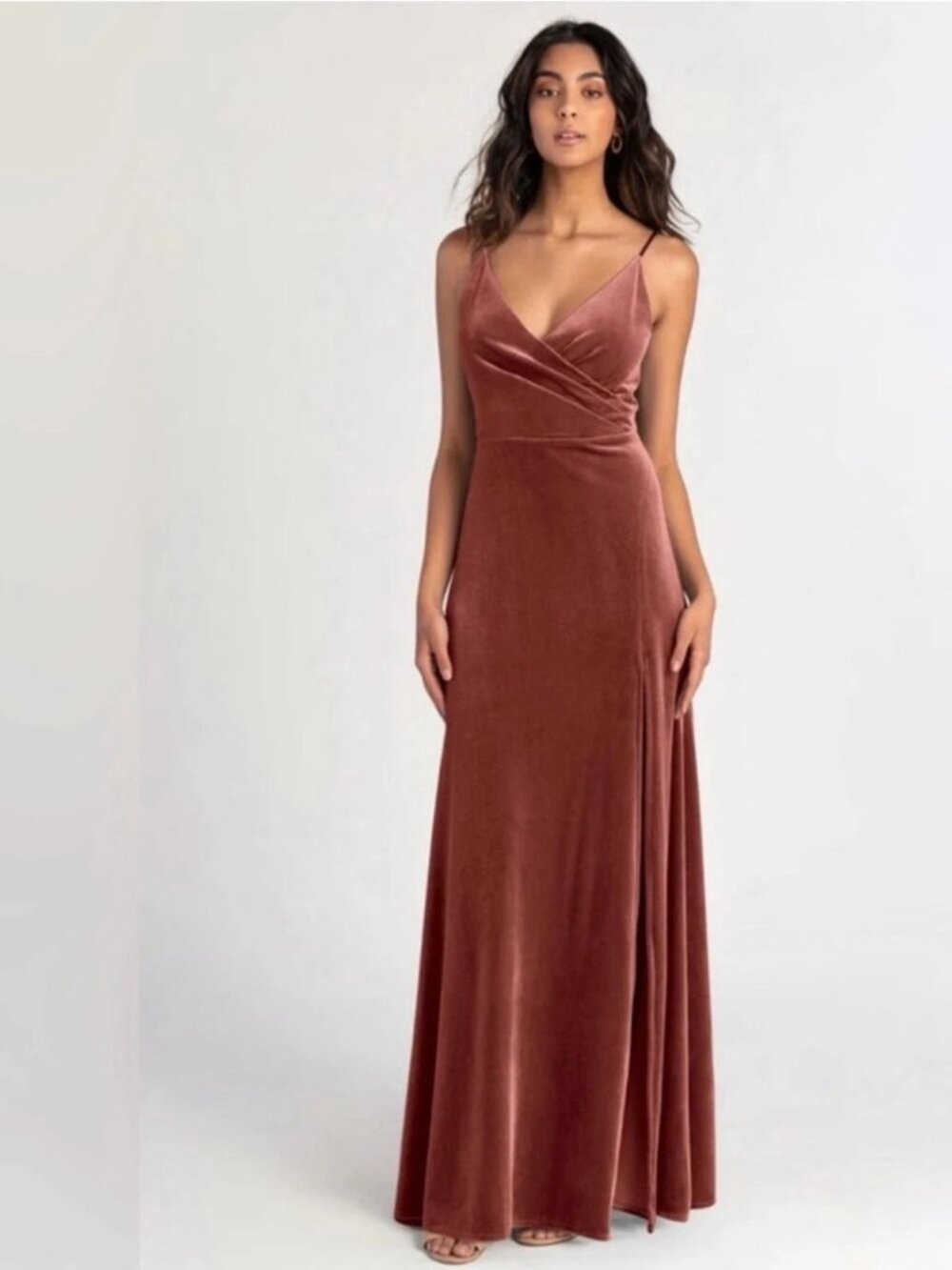 Jenny Yoo | Jolie Velvet Dress in 'Cinnamon Rose'